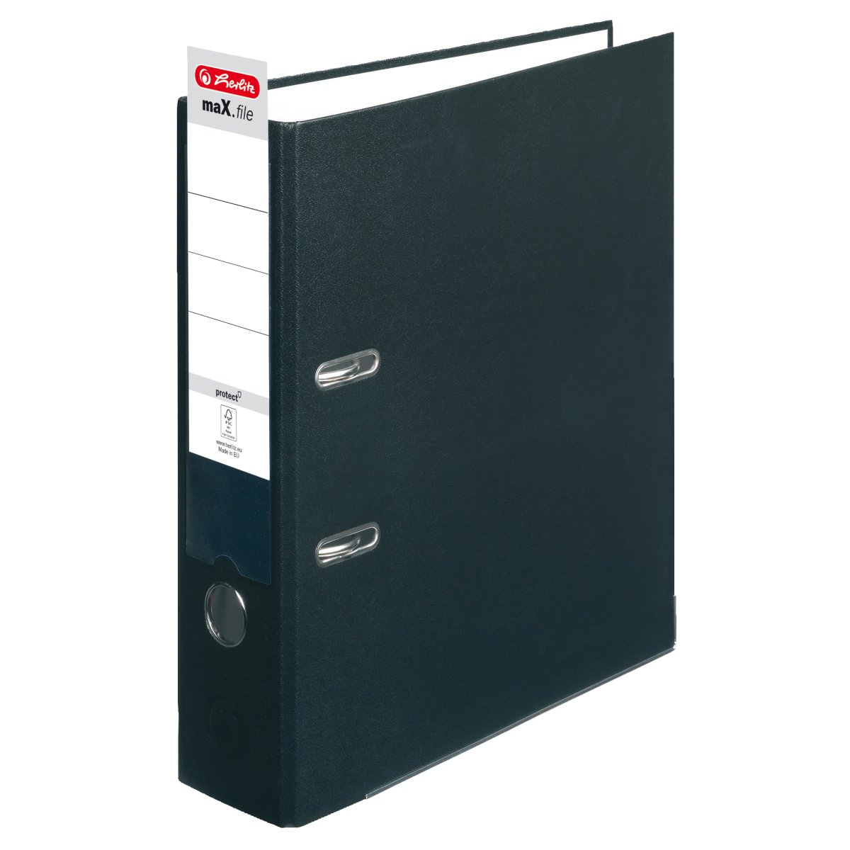 lever arch file maX.file protect A4 8cm black - Herlitz